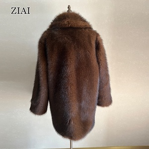 Nuovo <span class=keywords><strong>Cappotto</strong></span> Aderente da <span class=keywords><strong>Donna</strong></span> in Pelliccia di <span class=keywords><strong>Visone</strong></span> Sintetico, Elegante e Confortevole, Antivento e alla Moda - Product Image 3