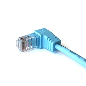 Cavo Ethernet Cat6 UTP RJ45 ad Alta Velocità, Blu, con Connettori a 90 Gradi, Rivestimento in PVC di Qualità, per Esterni, Lunghezza 2M - Product Image 3