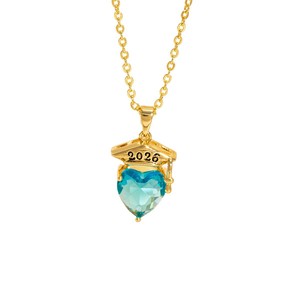 Nuova Collana Creativa per la Stagione di Laurea 2026, Ciondolo a Forma di <span class=keywords><strong>Cuore</strong></span> con Zirconi, Collana Moda Amore - Product Image 5