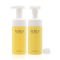 Emballage cosmétique personnalisé pour animaux de compagnie 100ml 120ml bouteille de pompe à mousse en plastique lavage des mains liquide nettoyant pour le visage savon bouteille de mousse en plastique