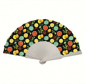 Abanico de Mano Plegable de Madera con Logotipo Personalizado de Fábrica Tongda, Abanico de Mano Portátil con Varillas de Madera para Regalo Promocional - Product Image 3