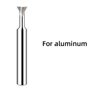 Cortador de cola de Milano de carburo de tungsteno personalizable, herramienta CNC de fresado de biselado de 45/60/75 grados, ranura de cola de milano HRC55 OEM