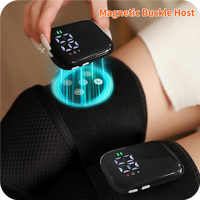 Masseur de genou avec thérapie thermique, massage par vibration, appareil portable pour le soin des genoux, équipement électrique de relaxation des articulations