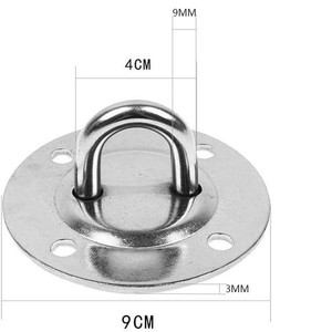 304 Stainless Steel Fixing Plate With Hook For Aerial Yoga <b>Swing</b> Hanging System 1pc - Product Image 2