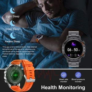 Reloj Inteligente Deportivo para Exteriores, Pantalla Redonda de 1.39 Pulgadas, Batería de 400 mAh, Monitoreo de Salud y Frecuencia Cardíaca, Resistente al Agua, K52 - Product Image 5