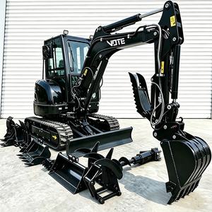 VOTE Free Shipping Excavator 3.5 Ton Engine EPA Digger Farm Small Excavators 1 Ton 2 Prices <b>Mini</b> Crawler Excavator - Product Image 1