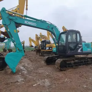 Excavadora de orugas usada de segunda mano precio barato buena calidad máquina japonesa Kobelco140 14 toneladas horas bajas