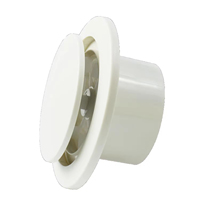 Ventilateur d'extraction électrique réglable pour salles de bain, mural, à roulement à billes, faible bruit, filtre intégré, silencieux, en plastique ABS
