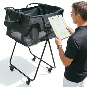 Hoge kwaliteit balwagen voor tennisballen, versterkt voor <span class=keywords><strong>tennis</strong></span> training en balopvang. - Product Image 3