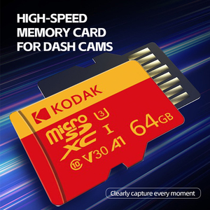การ์ดหน่วยความจำ Kodak Micro RC TF 64GB U3 V30 A1 การ์ดหน่วยความจำความเร็วสูงสำหรับกล้องติดรถยนต์ - Product Image 1