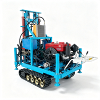 Petite plateforme de forage de puits d'eau portable, machine de forage à moteur diesel de 150 m pour l'irrigation des fermes