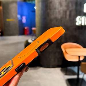 Funda para iPhone 17 Pro Max, con anillo magnético delgado, tacto piel con efecto láser, para Apple 16, cubierta protectora con ventana grande 15 - Product Image 4