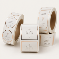 Produits de soin de la peau personnalisés, autocollants biodégradables, étiquettes autocollantes, rouleaux d'étiquettes pour bouteilles en verre
