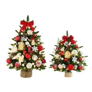 2026 Factory Wholesales 45cm Durable Artifical Indoor Decorated Tabletop Mini Christmas <b>Tree</b> and Decorations <b>With</b> LED <b>Lights</b> - Product Image 1