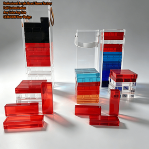 Juego de Bloques Apilables de Colores XFL Factory, Juguete Educativo de Lucite para Construir Torres, Juego de Apilar y Derribar para Adultos y Niños - Product Image 1