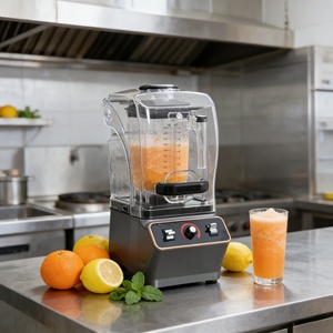 Mixeur électrique multifonctionnel pour la cuisine, équipé d'une tige d'agitation et d'un couvercle insonorisé, mixeur rapide pour smoothies - Product Image 5
