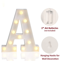 Chiffres lumineux LED « 0 » pour fête, petites lettres lumineuses, chiffres lumineux à piles pour décoration d'anniversaire