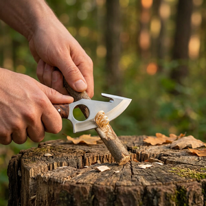 Couteau à lame fixe de 7 pouces pour la chasse et le camping, fabrication artisanale, OEM, industriel, acier D2, fourreau en cuir, manche en bois, 3 mm - Product Image 2