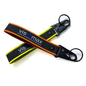 2025 <b>Custom</b> Fabric Jettag Tag No Moq Embroidered Keychain/Keyring Square Pattern for <b>Key</b> Holder and Decoration - Product Image 4