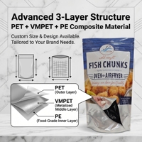 Sachet Doypack Personnalisé Refermable avec Fermeture Ziplock, Qualité Alimentaire, pour Snacks, Emballage Plastique Givré, Étanche, Zip, Mylar, Thermoscellable