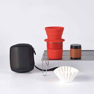 Voyage main café ensemble nouvelles idées vacances cadeau en plein air voiture Camping Portable Silicone filtre tasse entrée combinaison cadeau boîte articles - Product Image 5