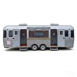 Camión de Comida Rápida con Máquina de Snacks, Waffles, Dulces, Café, Cerveza, Aluminio, Hot Dogs, Papas Fritas, Remolque de Comida para Camping - Product Image 1