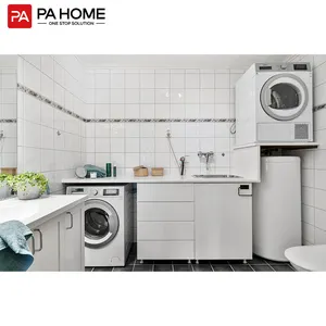 PA waterproof Laundry Cabinets Sink Cabinet with Washing Machine