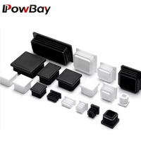 Bouchons carrés en plastique pour extrémités de tuyaux, embouts décoratifs pour pieds de chaise et inserts de meubles