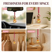 Diffuseur de parfum pour voiture en verre avec logo personnalisé, 8 ml, diffuseur de parfum pour voiture, parfum longue durée, OEM ODM en gros