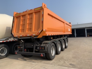 Truckpillar Semirremolque de Acero Personalizable de Alta Eficiencia con 4 Ejes y Volteo Trasero, Suspensión Hidráulica de Alta Resistencia, 42cbm - Product Image 4
