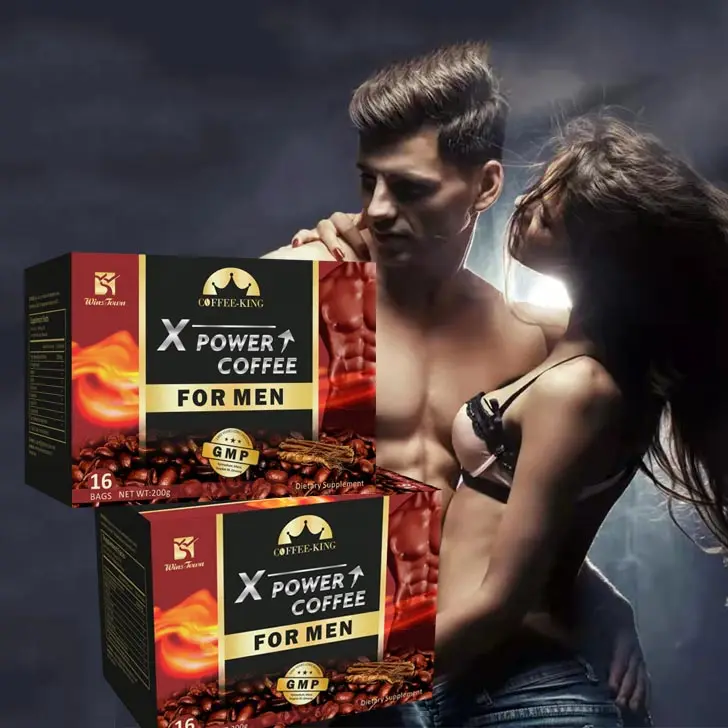 Maca and Tongkat Ali and Improve sexual performance improve body vitality Gingseng energy male Power Coffee