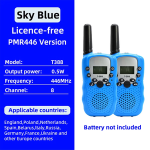 Walkie-Talkie Jumon Resistente al Agua, Frecuencia Europea y Americana, Portátil, Inalámbrico, para Exteriores, Uso Civil, Alcance de 3 km, Juguete para Niños - Product Image 6