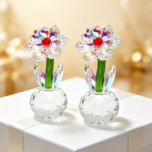 Ornements floraux en cristal créatifs très demandés, décorations multicolores pour la maison, cadeaux, fournitures d'usine en gros - Product Image 4