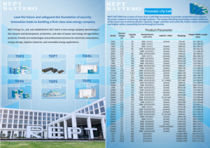 แบตเตอรี่ลิเธียมไอรอนฟอสเฟตแบบปริซึม Optimize 142ah Rept EV142AH 3.2V พร้อมอายุการใช้งาน 3500 รอบ สำหรับรถยนต์และรถบัส - Product Image 5