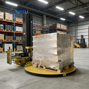 Machine <span class=keywords><strong>d</strong></span>'emballage automatique de palettes avec <span class=keywords><strong>film</strong></span> étirable/Machine <span class=keywords><strong>d</strong></span>'emballage de palettes standard avec <span class=keywords><strong>film</strong></span> pré-étirable de type M - Product Image 1