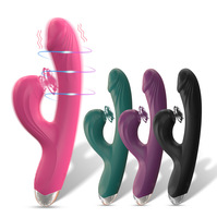 2-in-1 Beheizter Klitoris-Dildo-Massager Weiblicher G-Punkt-Vibrator mit Nippel-Vakuum-Stimulator Klitoris-Stimulator Sexspielzeug