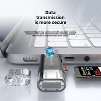 Lecteur de cartes multifonctionnel transfrontalier best-seller pour téléphones mobiles SD/TF, convertisseur OTG mini USB 2.0 haute vitesse 4-en-1
