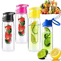 Bouteille d'eau Madou 700 ml en Tritan sans BPA avec fonction de consommation directe, bouteille de boisson infusée aux fruits écologique unisexe