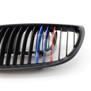 Parrilla delantera para BMW E92, color negro mate, estilo M, plástico ABS, para la serie 3, 2006-2009 - Product Image 2