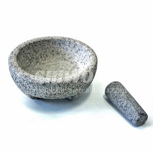 <span class=keywords><strong>Venta</strong></span> caliente hogar cocina granito natural Molcajete mortero y mortero - Product Image 5