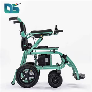 Sgancio Rapido Sportivo in Alluminio 360 °   Sedia a Rotelle Elettrica Pieghevole Leggera in Lega di Alluminio con Controller Joystick e Motore 250W*2 - Product Image 4