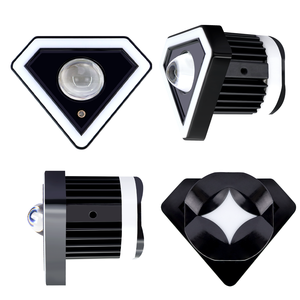 Luces LED Intermitentes de Doble Color para Motocicleta, Faros Delanteros con Forma de Diamante, Luces Auxiliares de Aluminio MO-222 para Motocicleta - Product Image 2