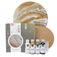 Kit de peinture acrylique tout-en-un en gros, conforme ASTM D4236, sans PFAS, pré-mélangé, 12 couleurs, 60 ml, ensemble d'art fluide avec accessoires complets