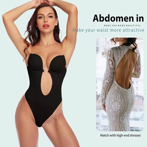 Seamless Thong Bodysuits Women With Push up Bra Invisible <strong>Backless</strong> Under Dress Bridal <strong>Shapewear</strong> - Product Image 6