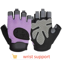 Gants de sport unisexes respirants en nylon à demi-doigts pour le cyclisme, la course à vélo, le fitness et l'entraînement – Équipement et matériel OEM