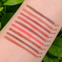 Crayon à lèvres crémeux mat double embout végétalien, application fluide, 9 couleurs, pour marque privée OEM