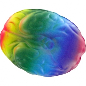 Hot Sales Rainbow Brain Pu Stress Relievers Stress <b>Toy</b> Stress <b>Ball</b> - Product Image 1