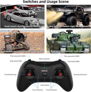 Radiolink T8S 2.4GHz Transmisor RC de 8 Canales, Control Remoto Portátil de Bolsillo R8EF RX para Dron/Auto/Barco/Avión - Product Image 3