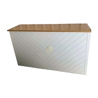 Table de bar pliante décorative blanche en bois, idéale pour les mariages, les fêtes et les réceptions