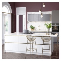 Nouveau design moderne sur mesure armoire murale de cuisine laque haute brillance coin magique moderne pour armoire de cuisine à plat